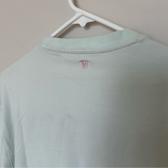 Women’s IVL COLLECTIVE Mint Cropped Sweater, Long Puff Sleeve, Size 10 - Picture 5 of 6